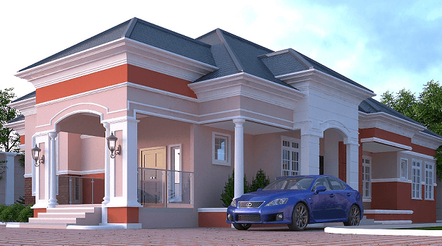 Cost Of Building A 4 Bedroom Bungalow, Modern Bungalow House Plans In Nigeria